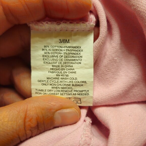 Sale 🎉🥳 4/$25 or $10 Little Girls Polo Dress in Pink Size 3-6M - Picture 2 of 5